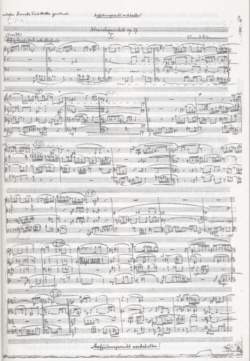 Erste Seite vom Streichquartett op. 17